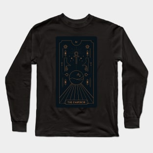 The Emperor Tarot Card Long Sleeve T-Shirt